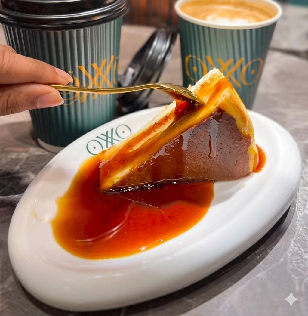 Caramel tart dessert